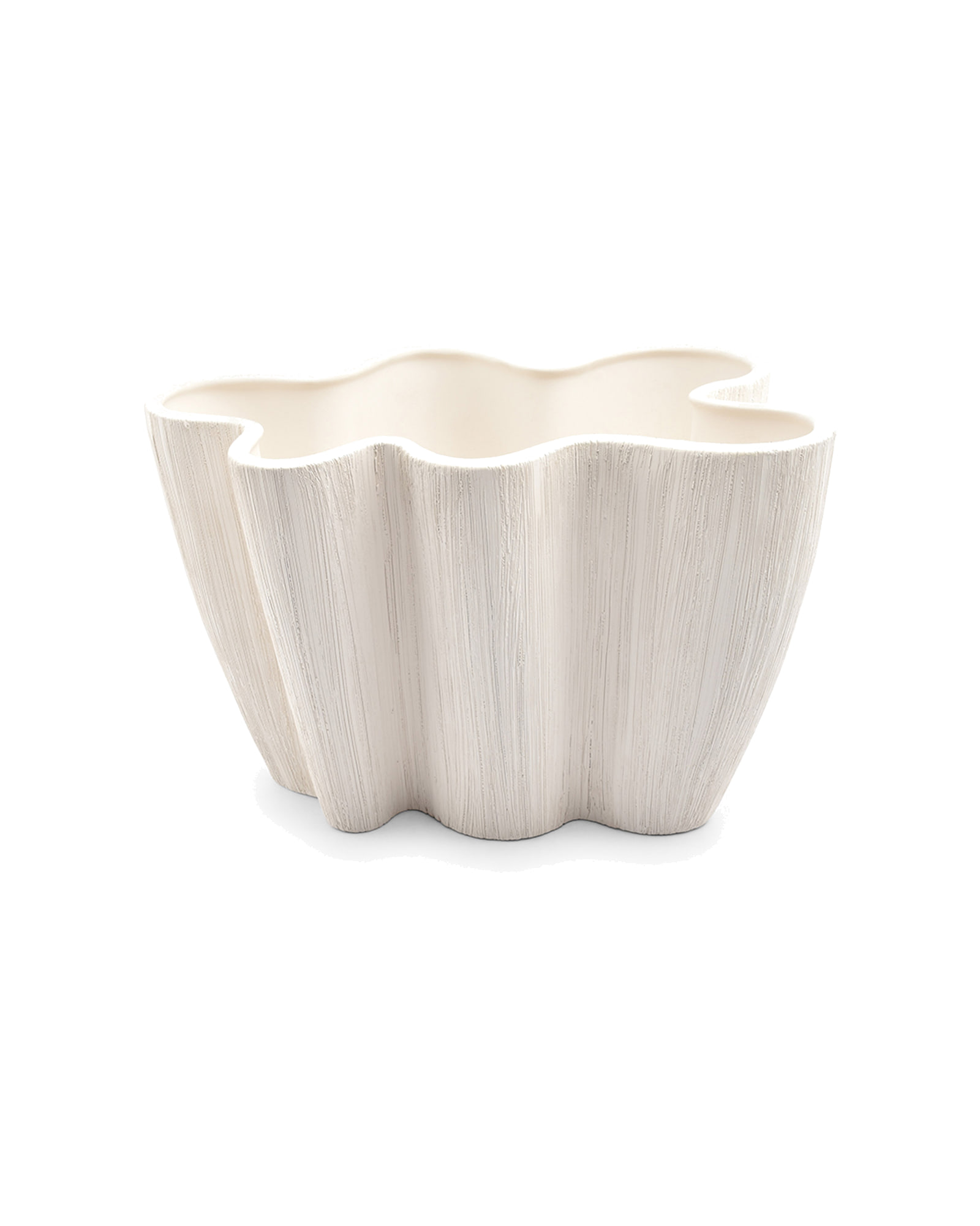 Vico Dekoschale aus Steinzeug, Beige, 32,5 × 23 cm, H 20,5 cm, Ansicht 2