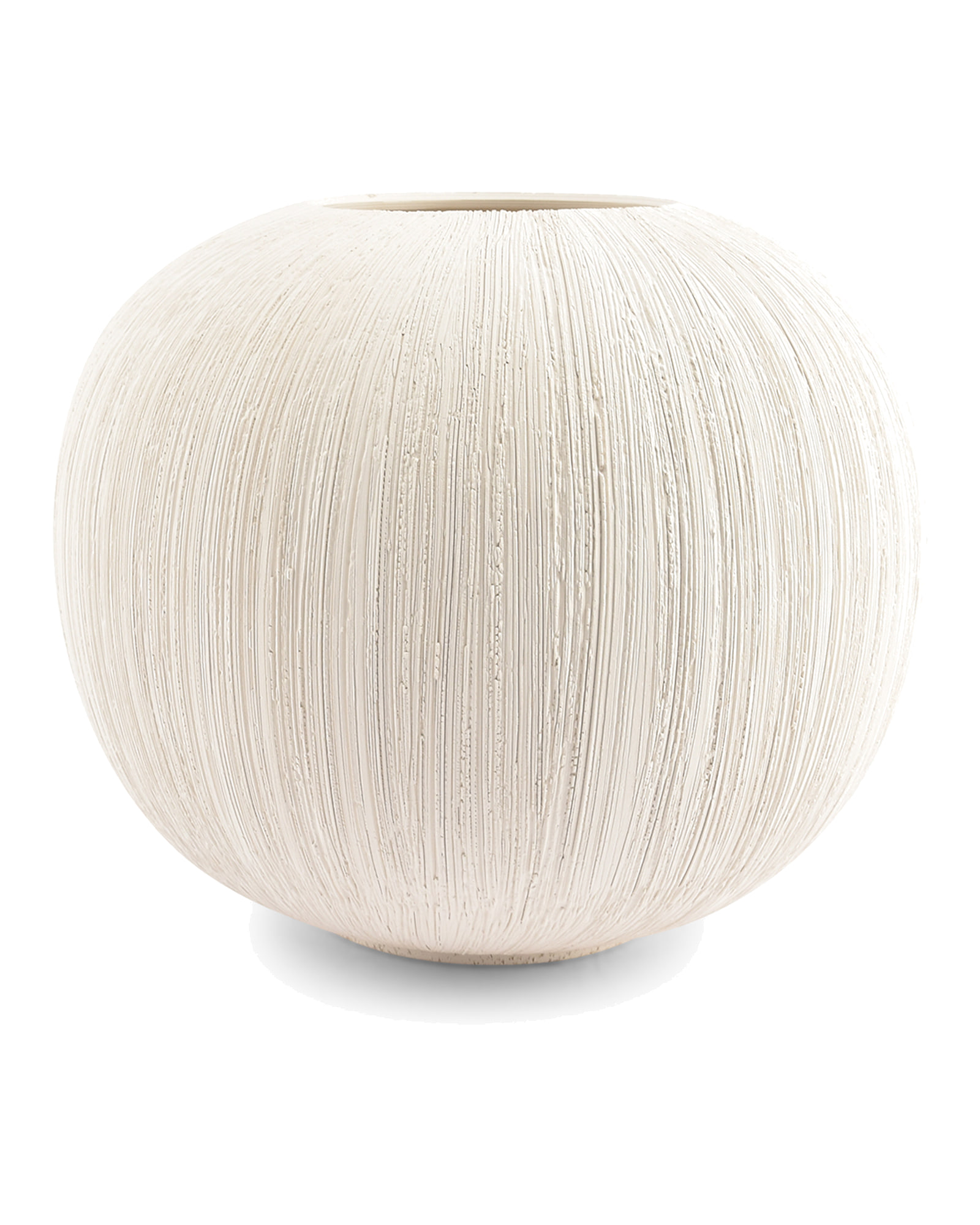 Vico Vase aus Steinzeug, Beige, Ø 23 cm, H 19,5 cm, Ansicht 1