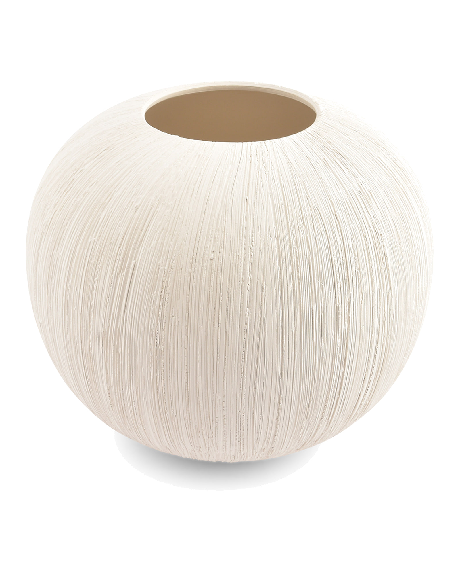 Vico Vase aus Steinzeug, Beige, Ø 23 cm, H 19,5 cm, Ansicht 2