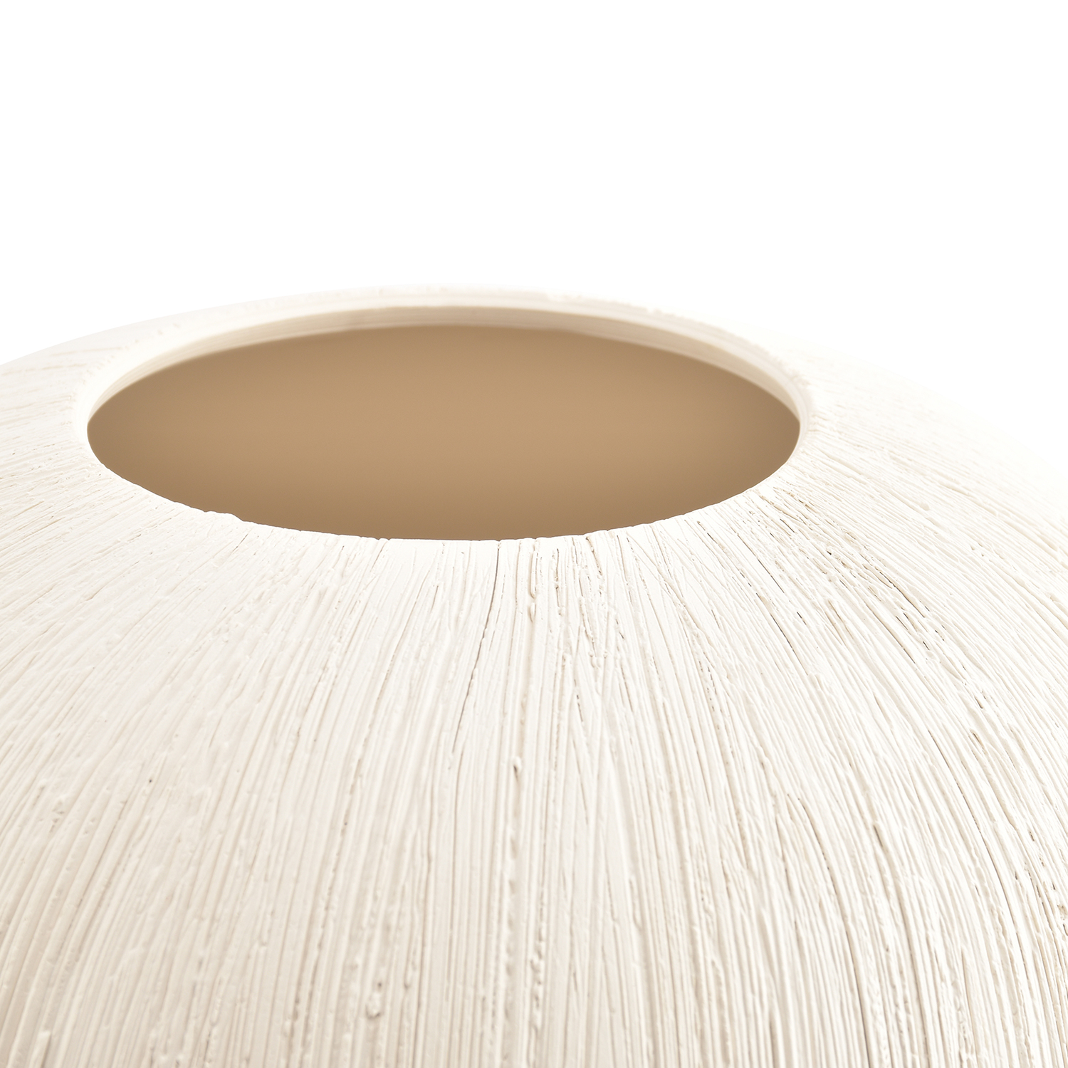 Vico Vase aus Steinzeug, Beige, Ø 23 cm, H 19,5 cm, Ansicht 3