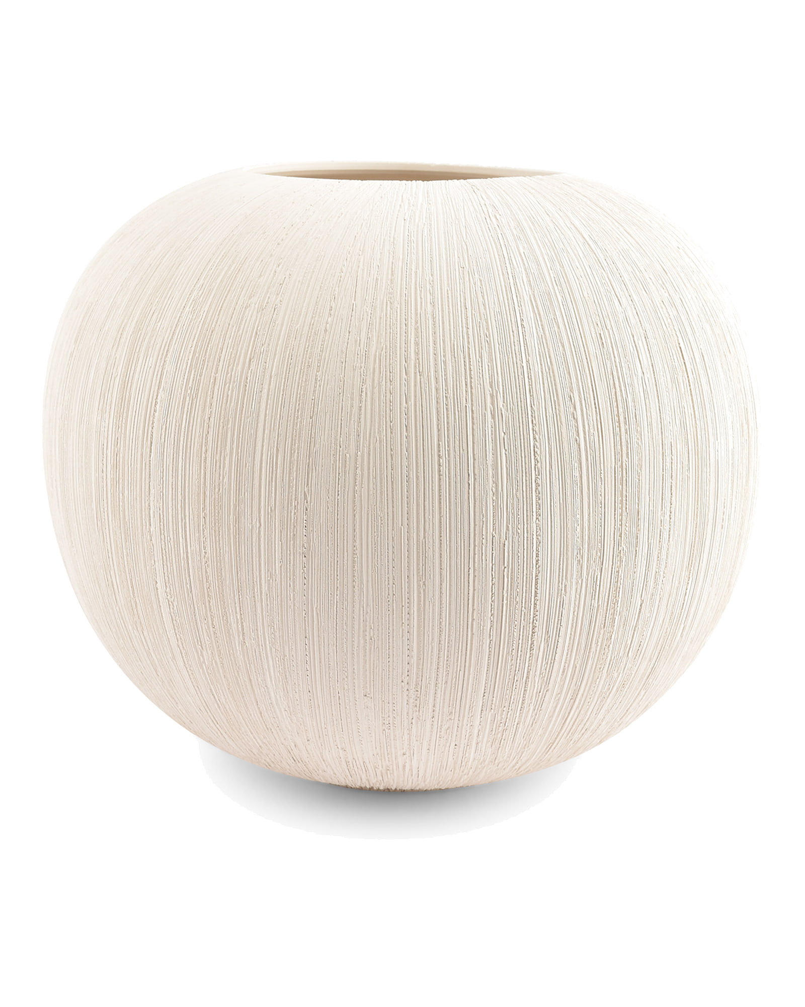 Vico Vase aus Steinzeug, Beige, Ø 28 cm, H 23 cm, Ansicht 1