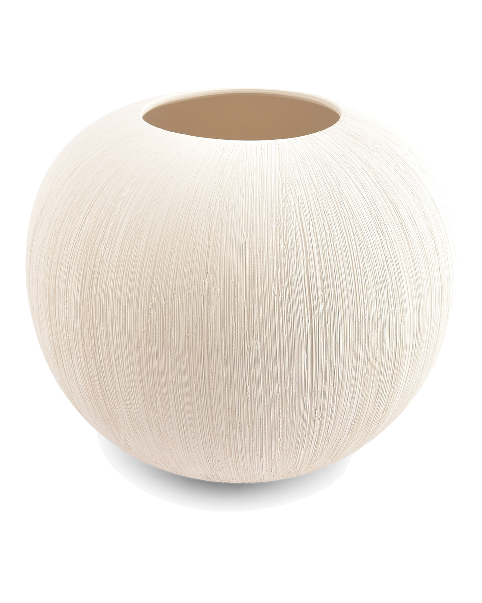 Vico Vase aus Steinzeug, Beige, Ø 28 cm, H 23 cm, Ansicht 2