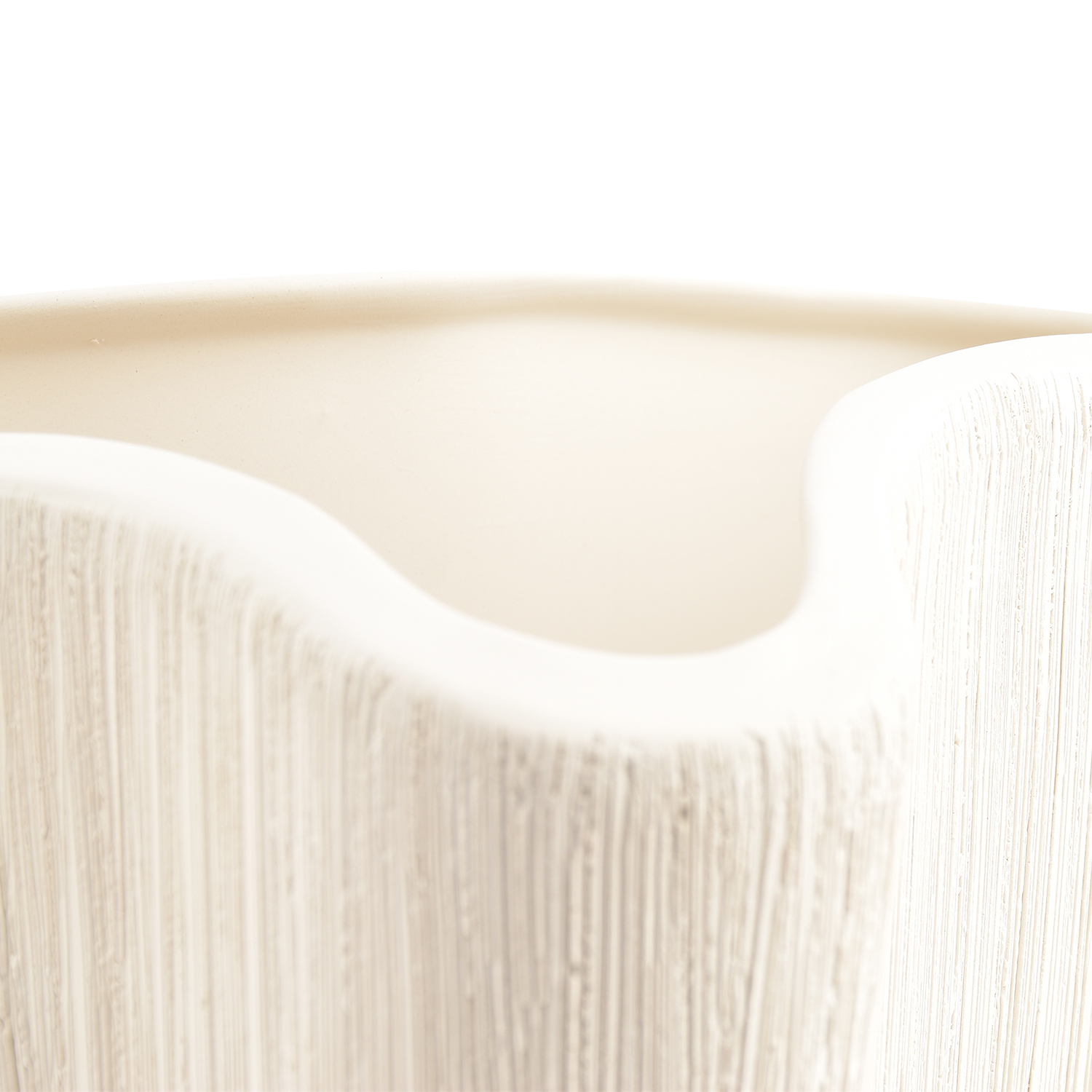 Vico Vase aus Steinzeug, Beige, Ø 28,5 cm, H 27 cm, Ansicht 3