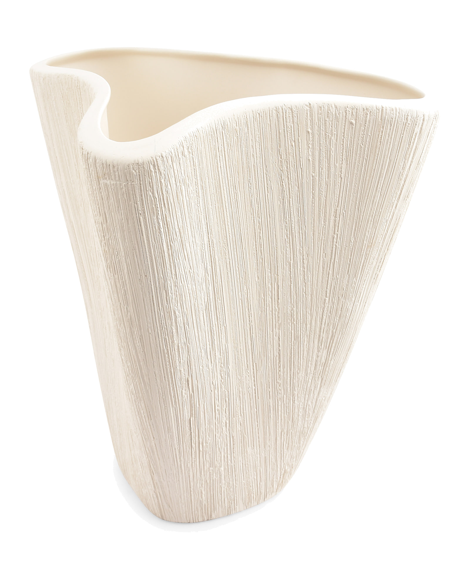 Vico Vase aus Steinzeug, Beige, Ø 28,5 cm, H 32,5 cm, Ansicht 2