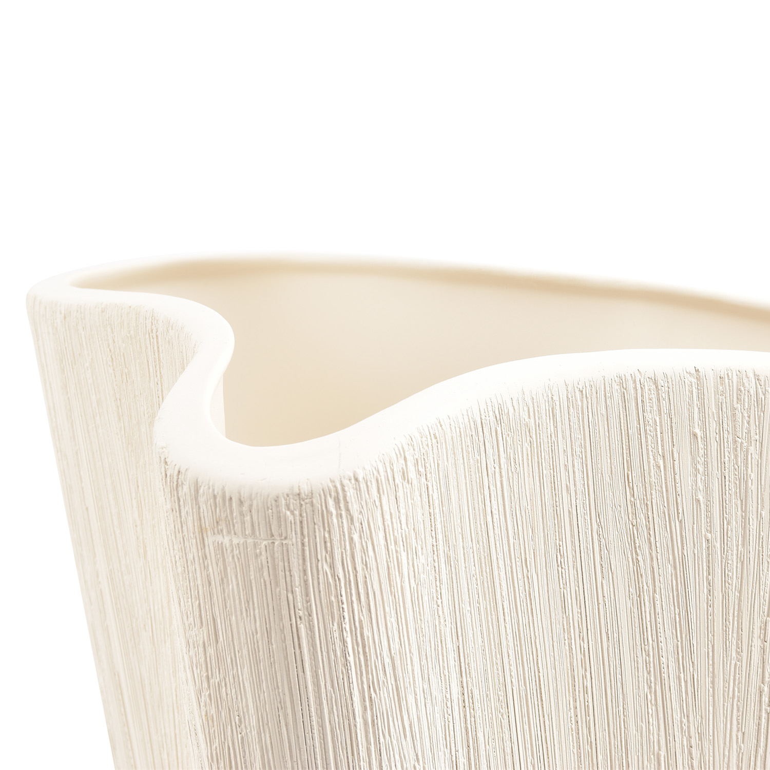 Vico Vase aus Steinzeug, Beige, Ø 28,5 cm, H 32,5 cm, Ansicht 3