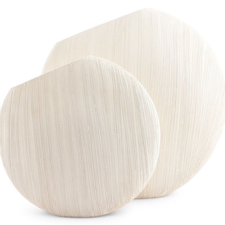 Vico Vase aus Steinzeug, Beige, Ø 30 cm, H 29 cm, Ansicht 2