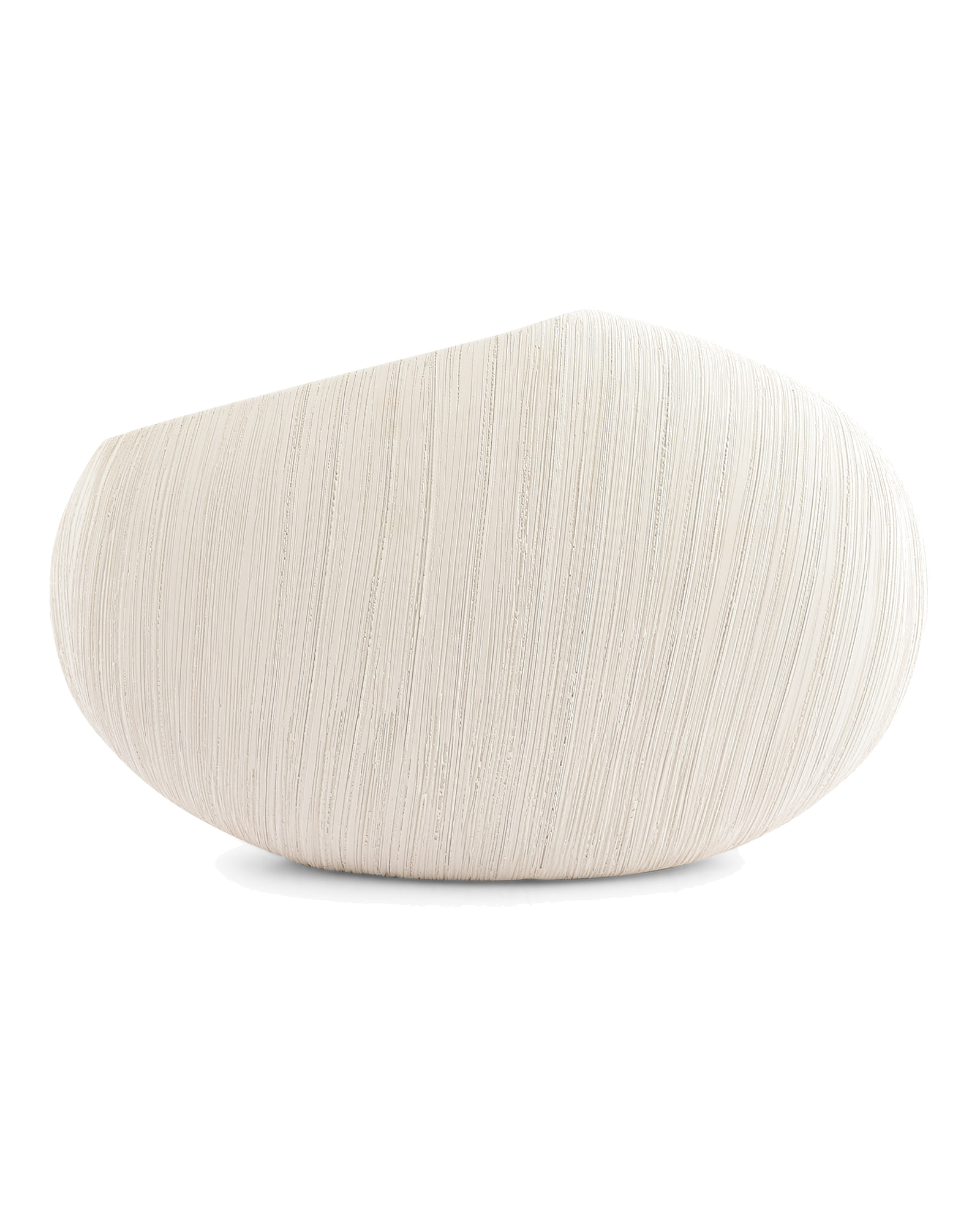 Vico Vase aus Steinzeug, Beige, Ø 33 cm, H 21 cm, Ansicht 1