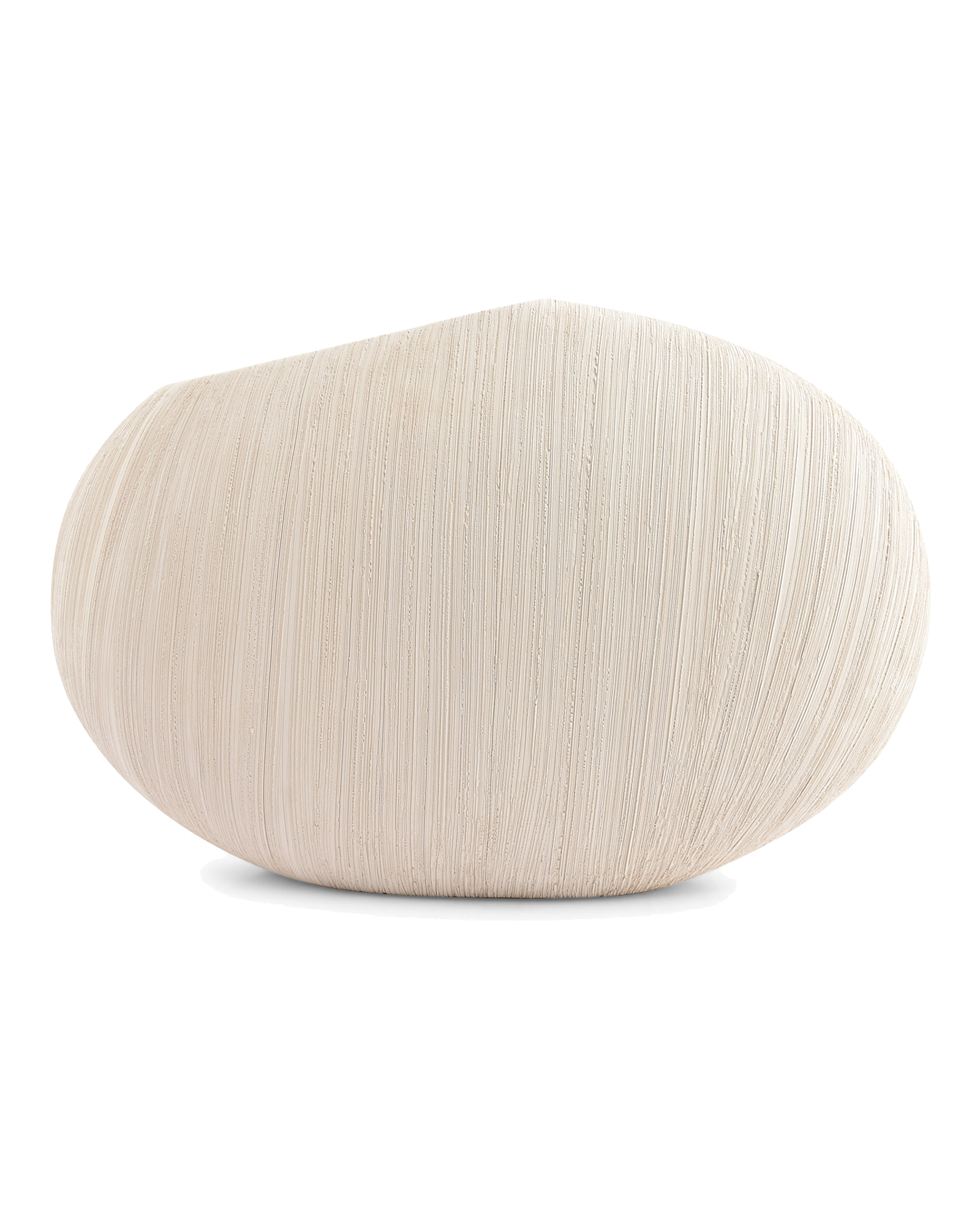 Vico Vase aus Steinzeug, Beige, Ø 43 cm, H 27,5 cm, Ansicht 1