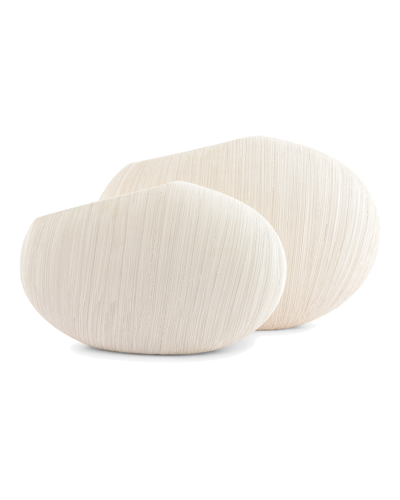 Vico Vase aus Steinzeug, Beige, Ø 43 cm, H 27,5 cm, Ansicht 2