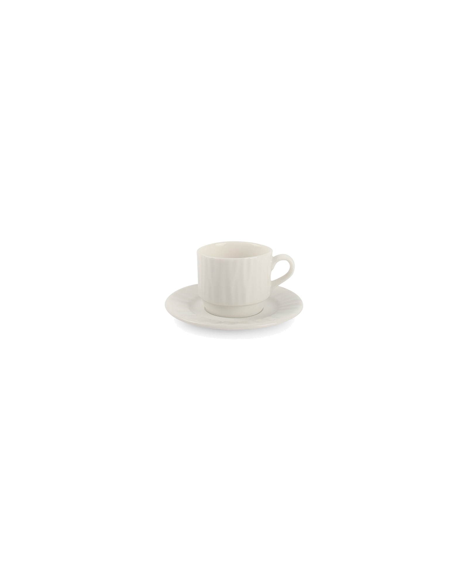 Vista Mokka-Untertasse aus Porzellan, Weiß, Ø 11,5 cm, Ansicht 3