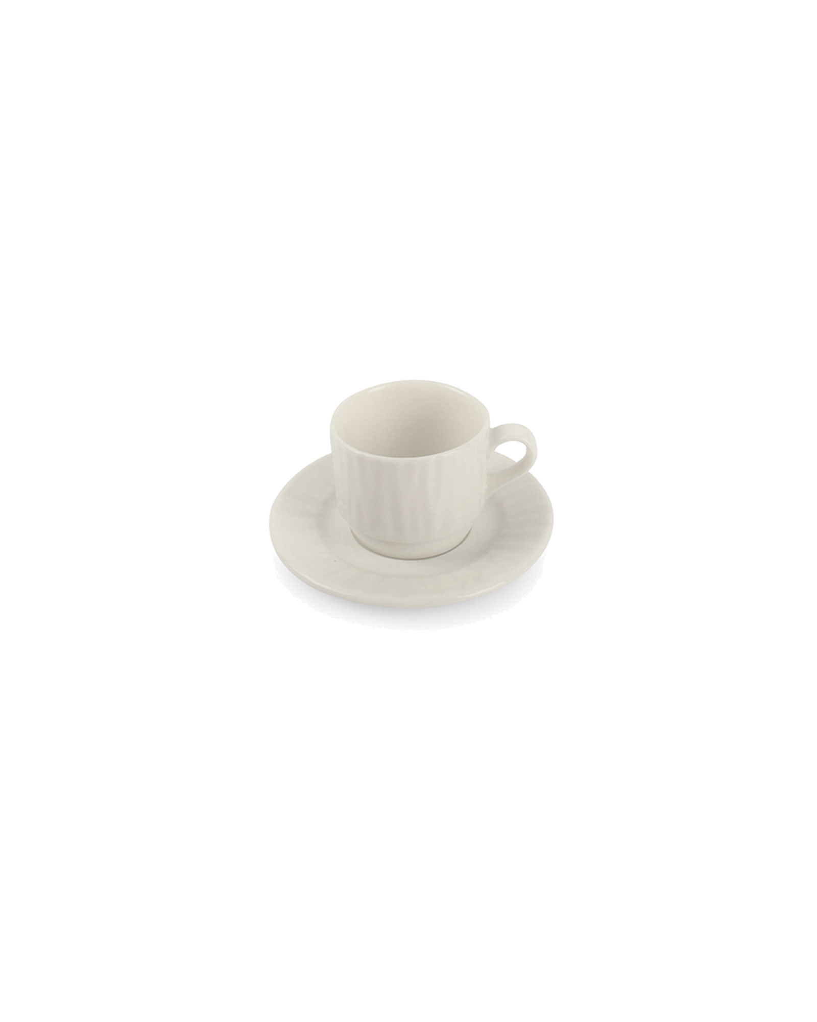 Vista Mokka-Untertasse aus Porzellan, Weiß, Ø 11,5 cm, Ansicht 4