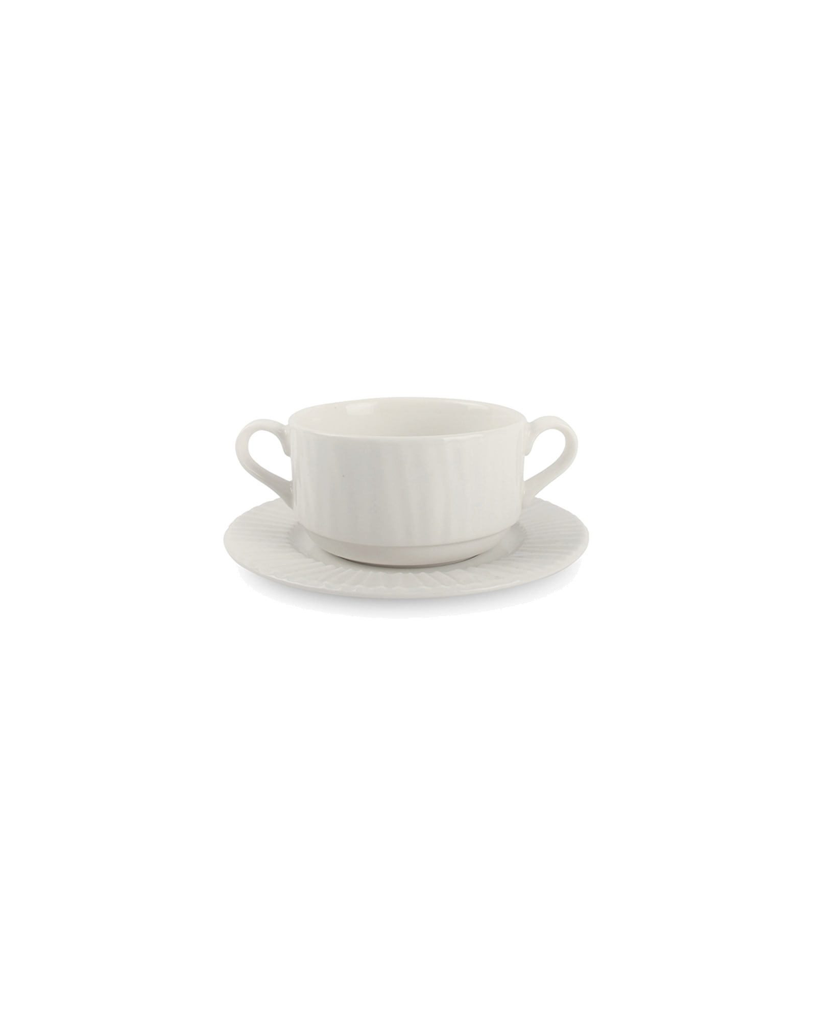 Vista Untertasse für Suppenschale aus Porzellan, Weiß, 280 ml, Ansicht 3