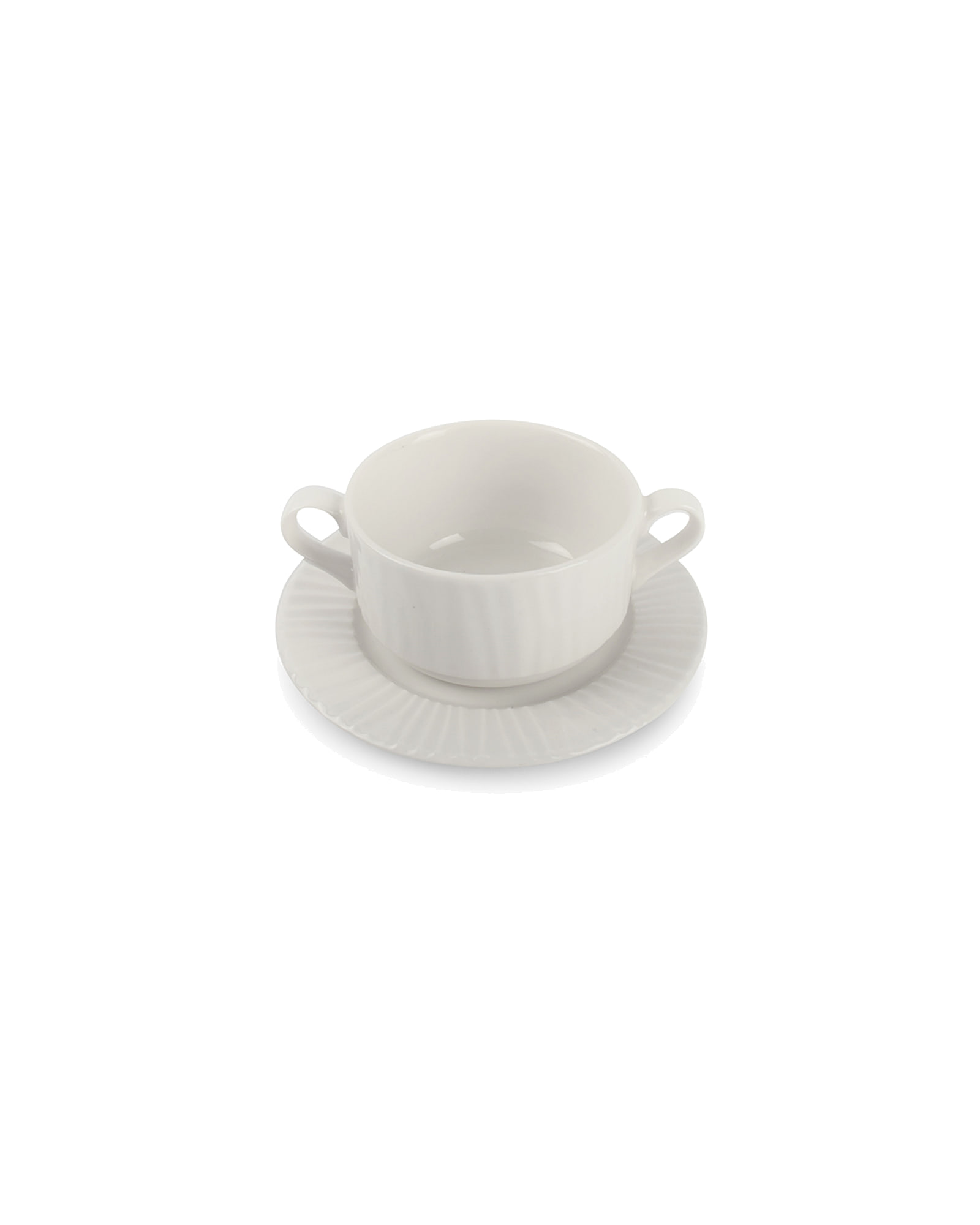 Vista Untertasse für Suppenschale aus Porzellan, Weiß, 280 ml, Ansicht 4