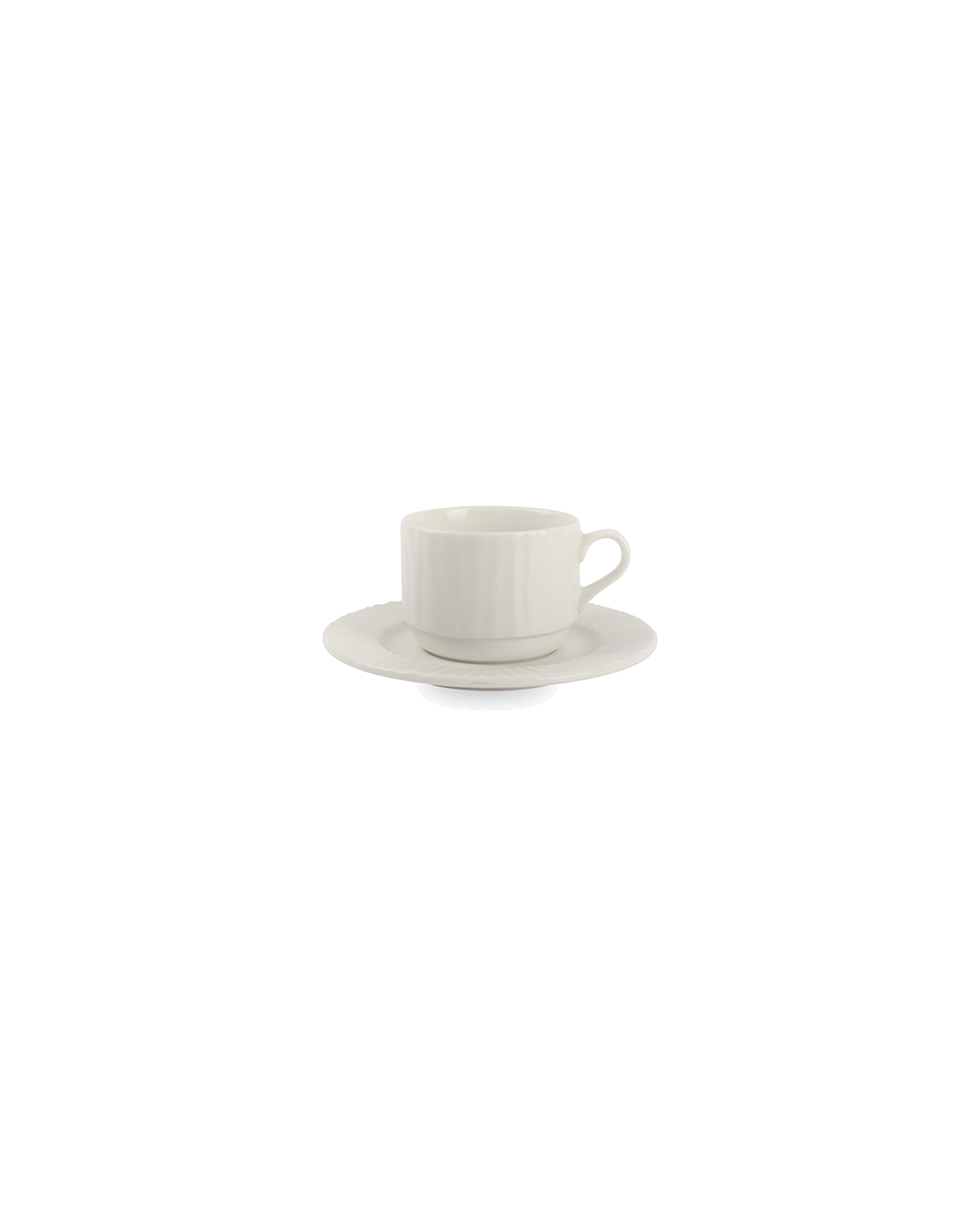 Vista Untertasse aus Porzellan, Weiß, Ø 15,5 cm, Ansicht 3