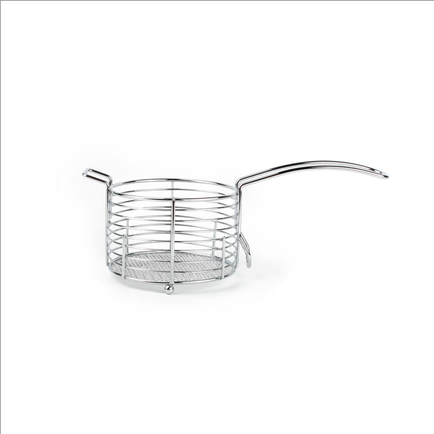 Wire Ware Pommes-Körbchen aus Metall, Ø 11 cm, H 7,5 cm