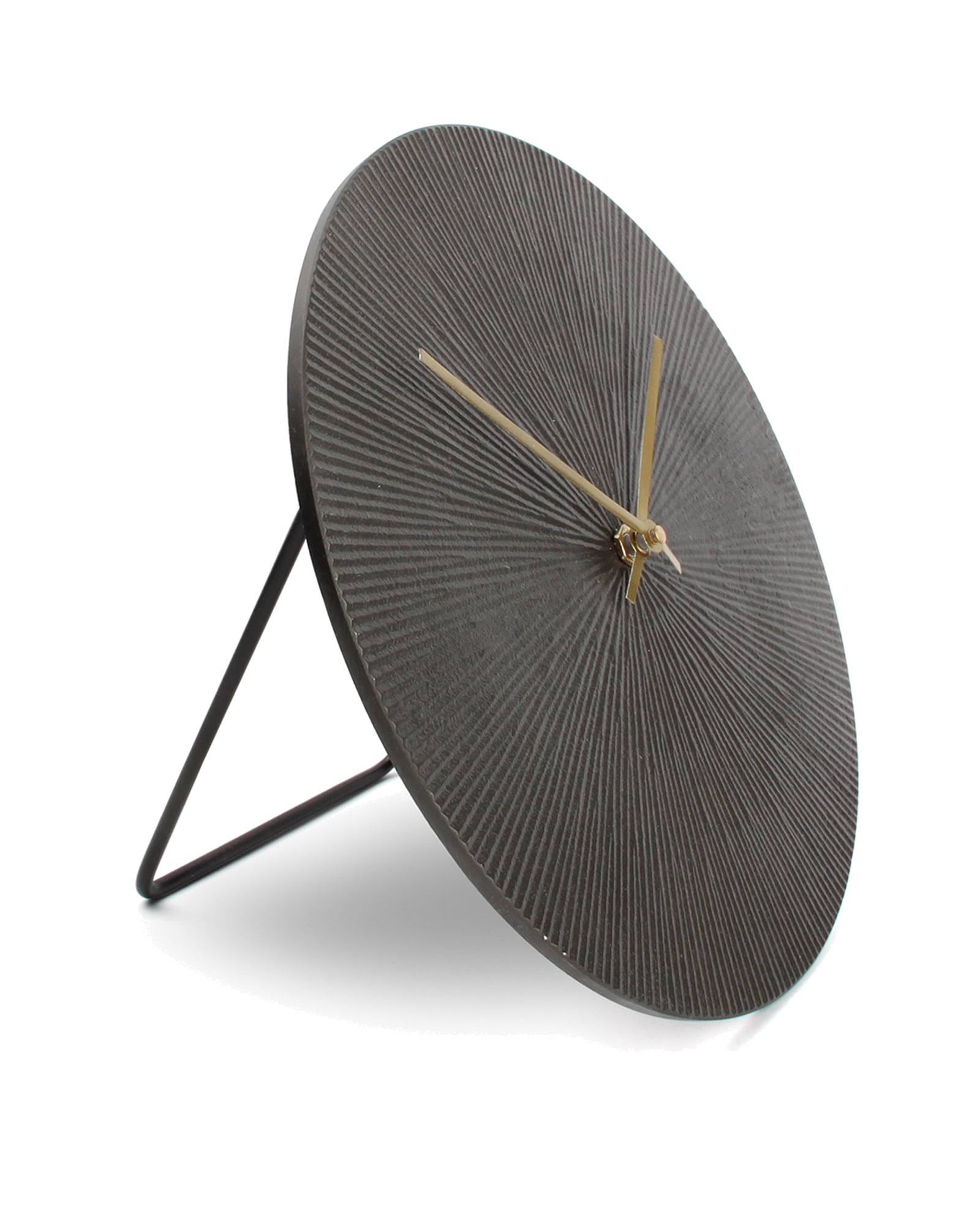 Zone Tischuhr, Schwarz Ribble, Ø 26 cm, Ansicht 1