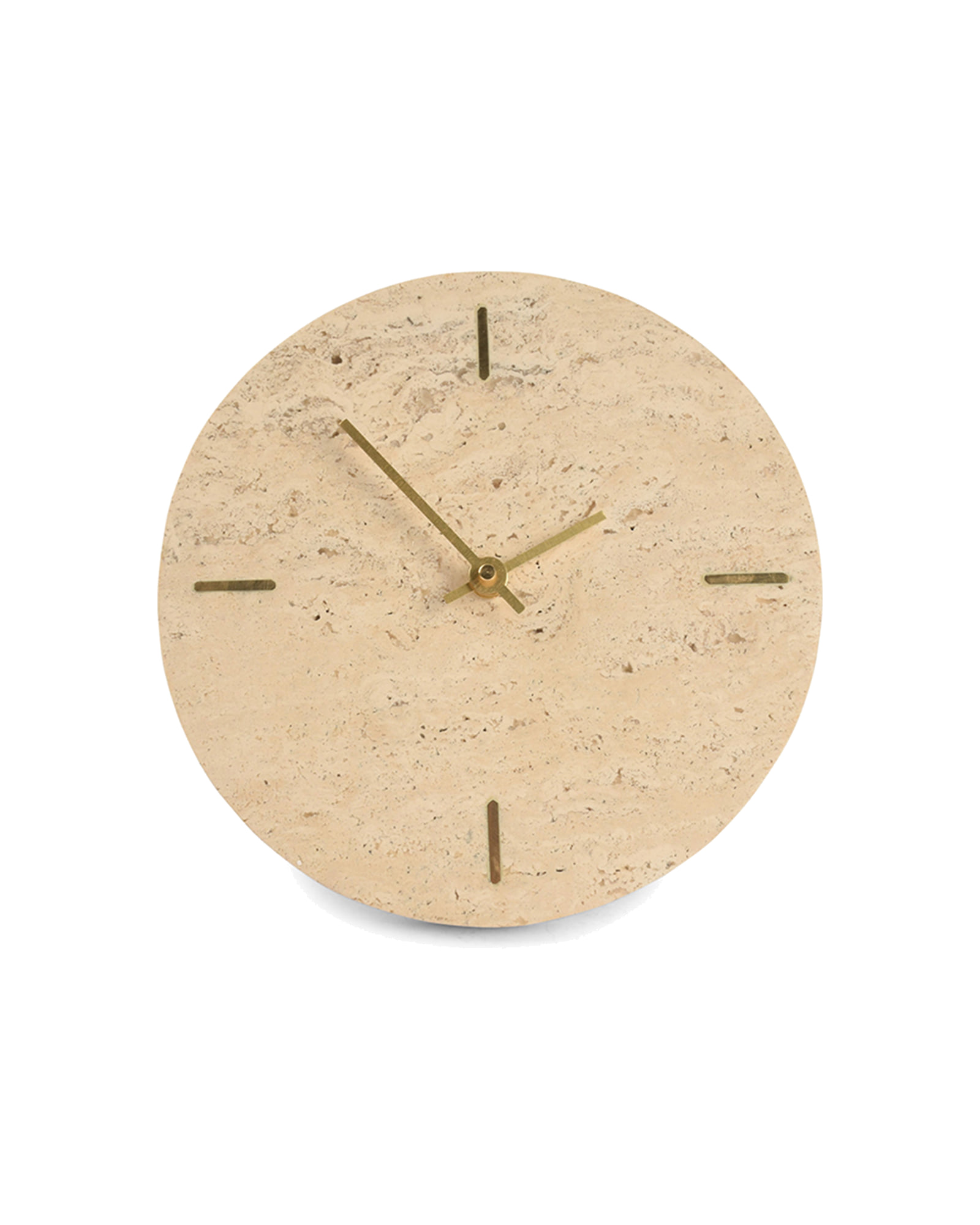 Zone Tischuhr, Travertin Beige, Ø 20 cm, Ansicht 2